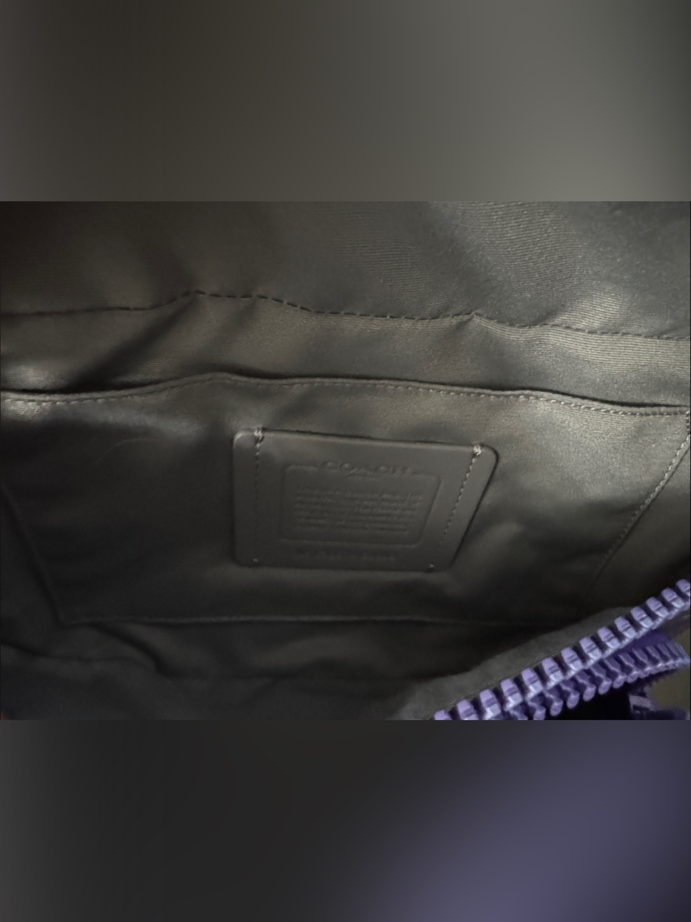 Coach Purple Signature Canvas and Leather Belt Bag - Picture 6 of 14